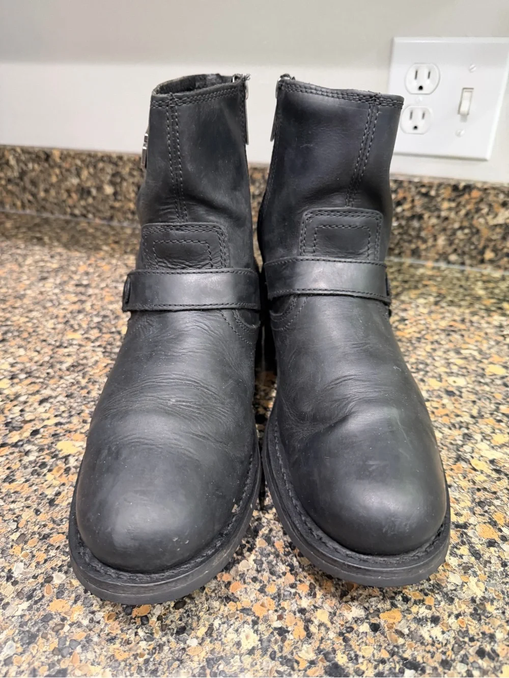 Harley Davidson, men’s harness boots size 9, medium